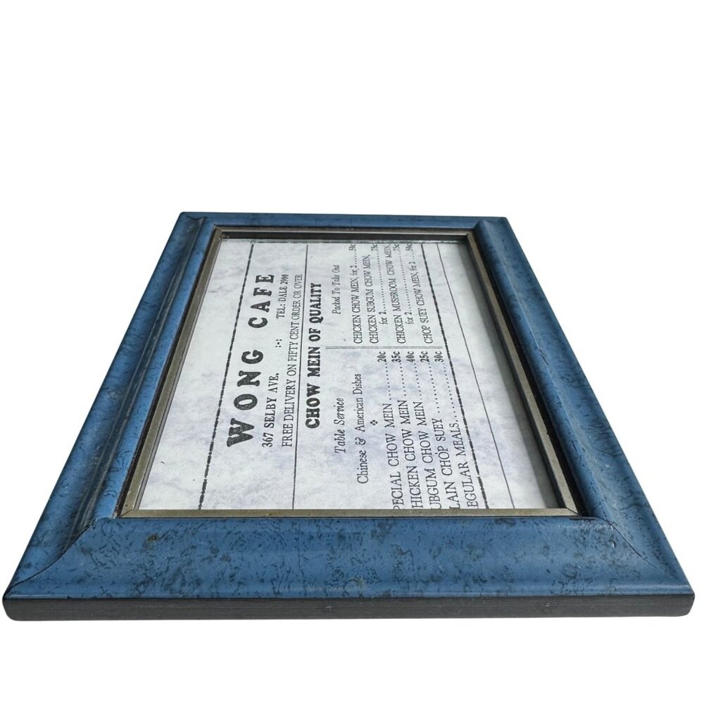 Wong’s Cafe 1960s St Paul MN Vintage Framed Menu Chow Mein - Picture 14 of 15